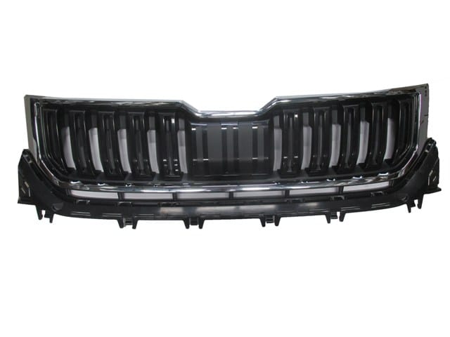 Skoda Kodiaq Ön Panjur Siyah Nikelaj Çerçeveli (2017-2021)