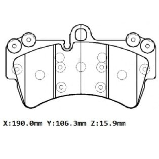 Volkswagen Touareg Ön Fren Balatası 3,6/4,2/5,0/6,0 (2007-2009)