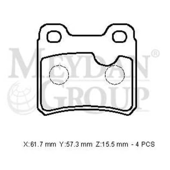 Opel Astra- F Arka Fren Pabucu 1,4/1,6/1,7cc (1992-1994)