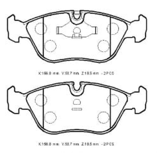 Volvo S70 Ön Fren Balatası 2,0/2,3/2,4 (1997-2000)
