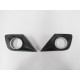 Peugeot 207 Sis Lamba Kapağı Sağ/sol Set Sis Delikli Çerçevesi Gri