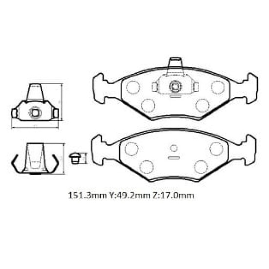 Fiat Palio Ön Fren Balatası 1,2/1,4/1,6 