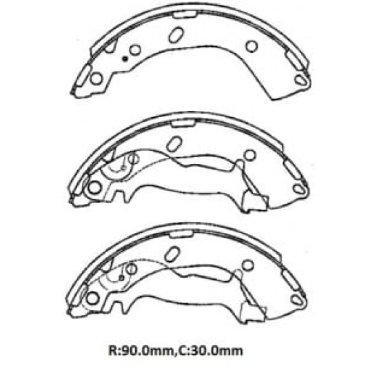Hyundai Getz Arka Fren Pabucu (2003-2005)