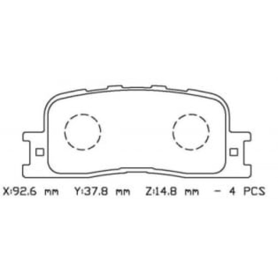 Toyota Camry Arka Fren Balatası (2001-2004)