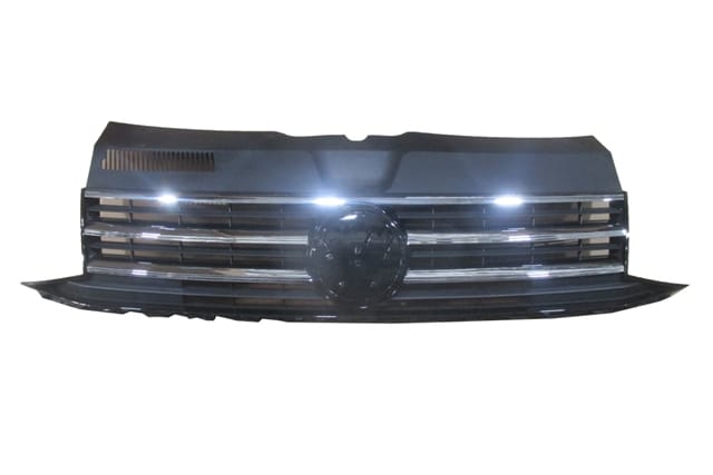 Volkswagen Transporter T7 Ön Panjur Siyah/nikelaj Çıtalı (2015-2019) OEM 7E5853651C041