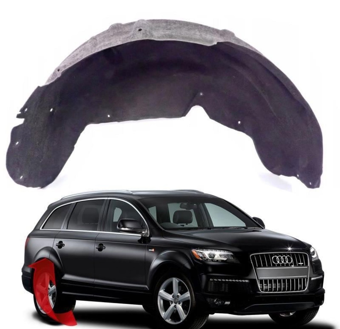 Çamurluk Davlumbazı Halı Arka Sag Q7 2010