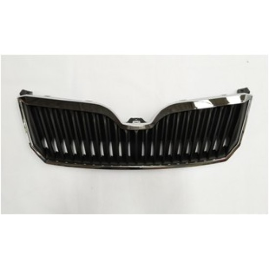 Skoda Superb Ön Panjur Krom Çerçeveli Mat Siyah 2013>>