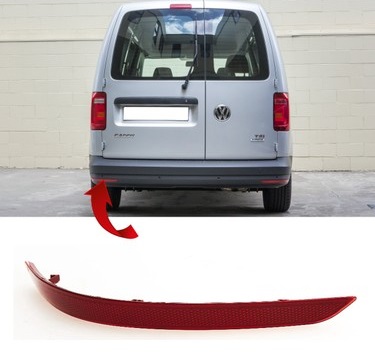 Volkswagen Caddy Arka/Sol Reflektör Tampon 2016 Volkswagen Caddy Arka/Sol Reflektör Tampon 2016