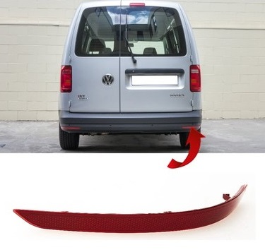 Volkswagen Caddy Arka/Sağ Reflektör Tampon 2016 Volkswagen Caddy Arka/Sağ Reflektör Tampon 2016