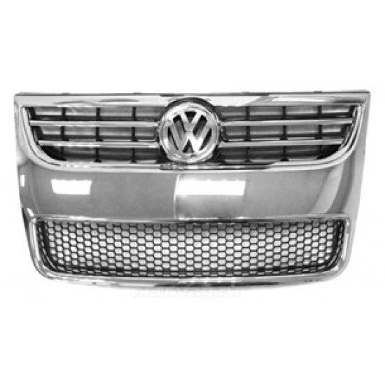 Volkswagen Touareg Ön Panjur Mat Krom Çerçeve Saten Siyah Komple 07