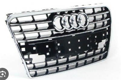 Ön Panjur Krom Çerçeve Krom Çizgili Parlak Siyah 9petek Audi A7 2011