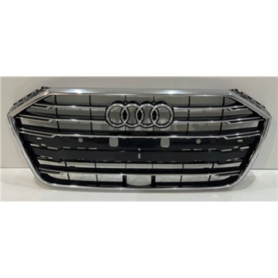 Audi A8 Ön Panjur Krom Çerçeve Krom Çizgili 7 Petek Radarsız Sline 2018 Audi A8 Ön Panjur Krom Çerçeve Krom Çizgili 7 Petek Radarsız Sline 2018
