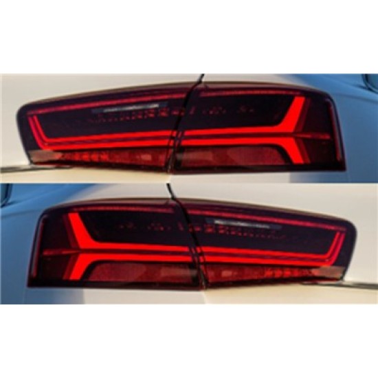 Audi A6 Sağ/Sol Stop Lambası Kayar Led Set 2015-2018 Tak Çalıştır Audi A6 Sağ/Sol Stop Lambası Kayar Led Set 2015-2018 Tak Çalıştır