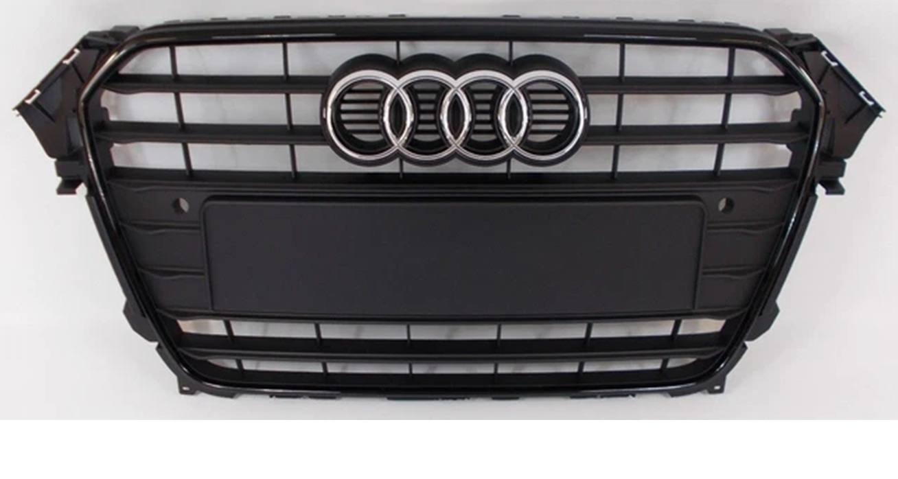 Audi A4 Ön Panjur Krom Çerçeve Mat Siyah Sensörlü Tr Plakalık 2012