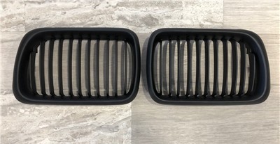 Ön Panjur Böbrek Set Bmw E36 Mat Sıyah 97>99