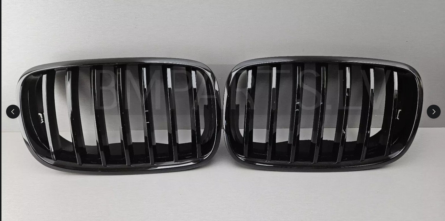 Bmw X5 Ön Panjur Böbrek Parlak Siyah Set E70+lci 2007