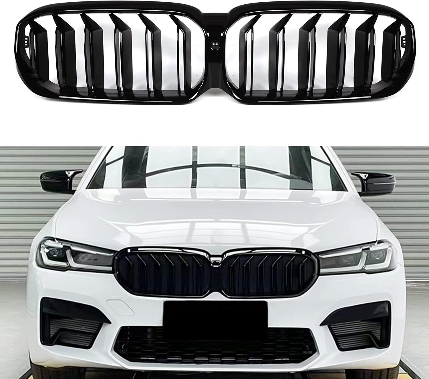 Ön Panjur Böbrek Parlak Siyah Çift Çıtalı //m5 Kasa Set Bmw G30+lci...
